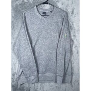 Dunning Peachtree Golf Club Mens Gray V-Neck Pullover Sweater Size Large